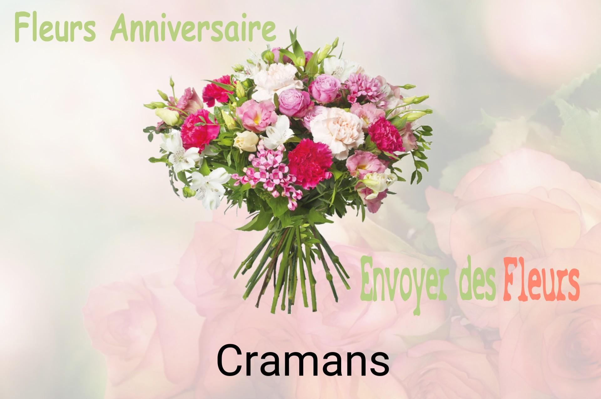 Bouquet de fleurs d’anniversaire livré à Cramans